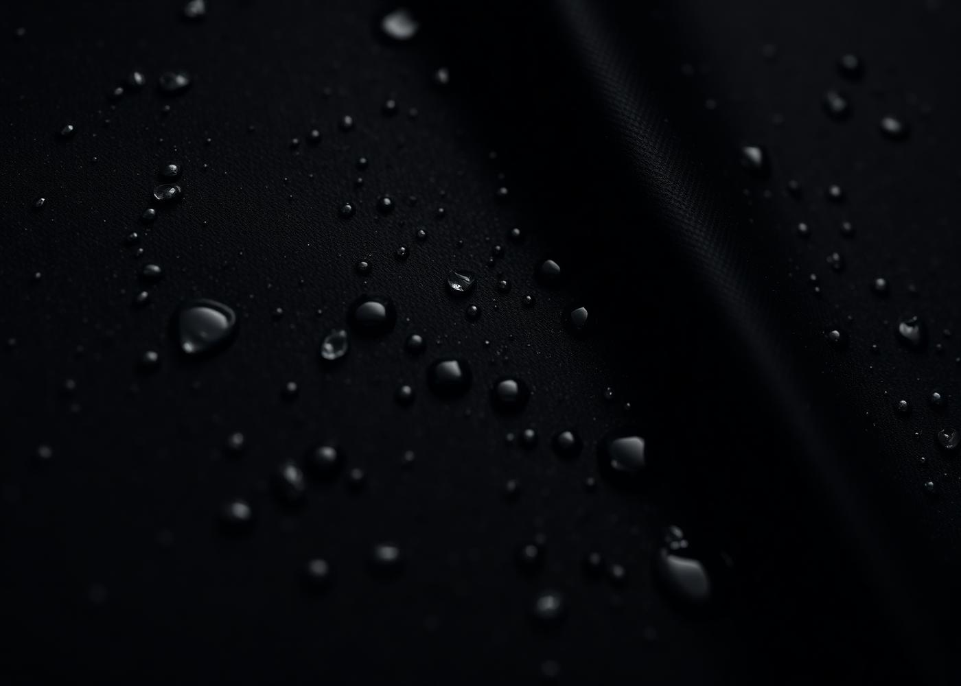 Macro view of TPU shell with water beading off the surface