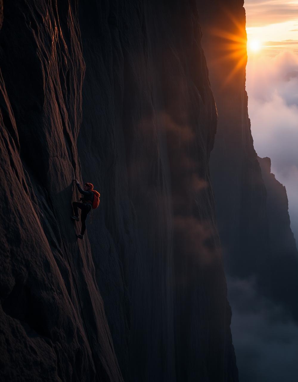 Climber with rope and harness loaded into a Striker Hero Bag